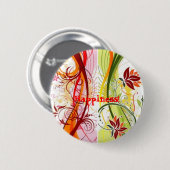 Geluk! Ronde Button 5,7 Cm (Voorkant /achterkant)