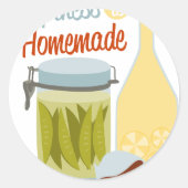 Geluk Ronde Sticker (Voorkant)