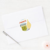 Geluk Ronde Sticker (Envelop)