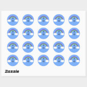 Geluk Ronde Sticker (Vel)