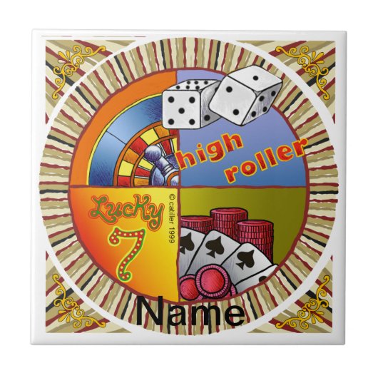 Geluk Roulette Tegeltje (Voorkant)