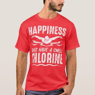 Geluk Ruik Chloor Zwemmer Zwemmen T-shirt