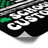 Geluk schoolbeheerder St. Patrick's Day Poster (Hoek)