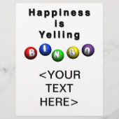 Geluk schreeuwt BINGO Flyer (Voorkant)