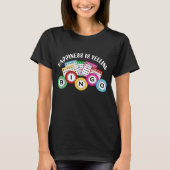 Geluk schreeuwt Bingo Gokt t t-shirt (Voorkant)