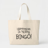 Geluk schreeuwt bingo grote tote bag (Voorkant)