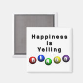 Geluk schreeuwt BINGO Magneet (Voorkant / Achterkant)