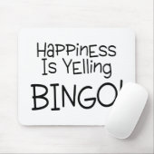 Geluk schreeuwt bingo muismat (Met muis)