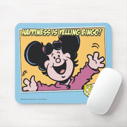 Geluk schreeuwt BINGO! Muismat (Met muis)