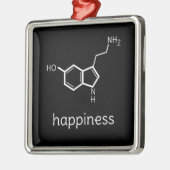 geluk serotoninemoleculen metalen ornament (Links)