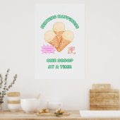 Geluk serveren poster (Keuken)