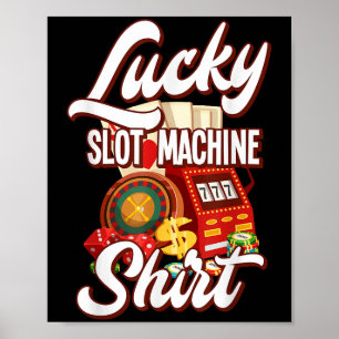 Geluk Slot Machine Casino Las Vegas Gokken  Poster