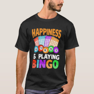 Geluk speelt bingo t-shirt