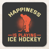 Geluk speelt ijskap kartonnen onderzetters (Voorkant)