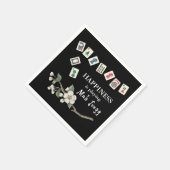 Geluk speelt Mah Jong Black Servet (Hoek)