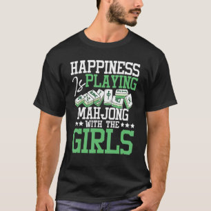Geluk speelt Mahjong af - Casino Player Tegels T-shirt