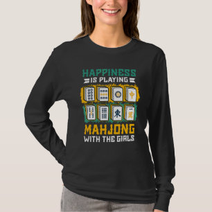 Geluk speelt mahjong Chinees mahjong T-shirt