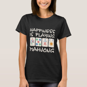 Geluk speelt Mahjong Mahjong T-shirt