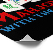 Geluk speelt Mahjong met de meisjes Poster (Hoek)