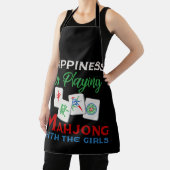 Geluk speelt Mahjong met de meisjes Schort (Insitu)