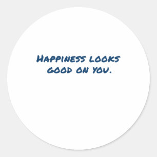 Geluk staat goed bij je Sticker