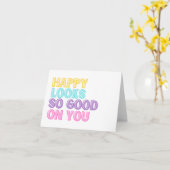 Geluk staat je zo goed kaart (Gele Bloem)