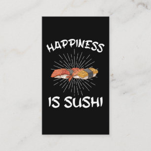 Geluk Sushi Japanse voedselrijst Nigiri Lover Visitekaartje