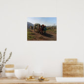 Geluk - terug van de velden poster (Keuken)