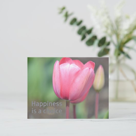 Geluk Tulpen Briefkaart (Staand voorkant)