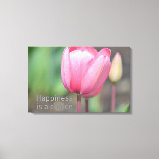 Geluk Tulpen Canvas Afdruk (Voorkant)