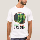 Geluk van de Ieren - Cloverleaf Carnaval T-shirt (Voorkant)