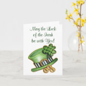 Geluk van de Ieren - Kaart (Gele Bloem)