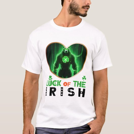 Geluk van de Ieren - Leprechaun's pot of fun T-shirt (Voorkant)