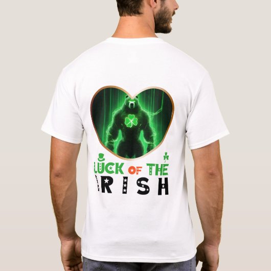 Geluk van de Ieren - Leprechaun's pot of fun T-shirt (Achterkant)
