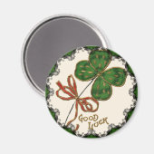 Geluk van de Ieren Magnet voor St. Patrick's Day (Voorkant / Achterkant)