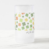 GELUK VAN DE IEREN OM U Shamrocks St Patricks Fun Matglas Bierpul (Center)