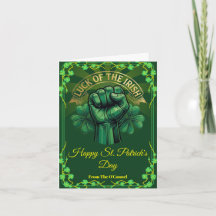 Geluk van de Ieren op St. Patrick's Dag Vuist Klav