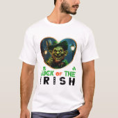 Geluk van de Ieren - Shamrock Ball glinsteren T-shirt (Voorkant)