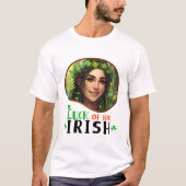 Geluk van de Ieren - Shimmering Shamrock T-shirt (Voorkant)