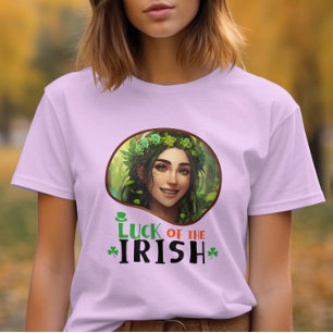 Geluk van de Ieren - Shimmering Shamrock T-shirt