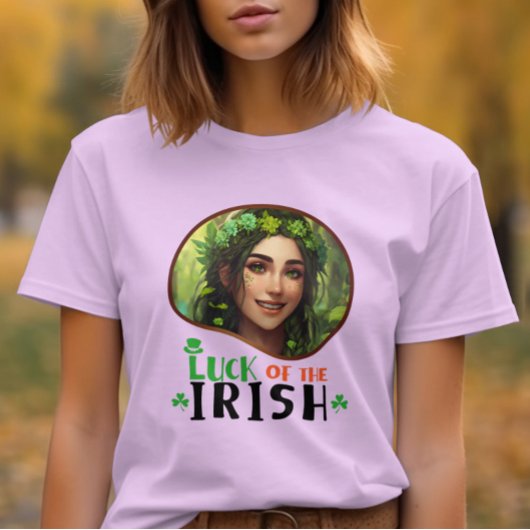 Geluk van de Ieren - Shimmering Shamrock T-shirt