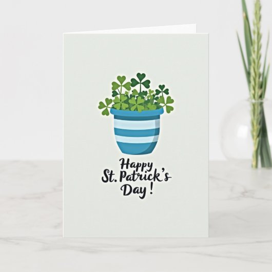 Geluk Van De Ieren St. Patrick Kaart (Voorkant)