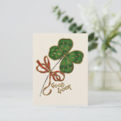 Geluk van de Ieren St. Patrick's Day briefkaart (Staand voorkant)