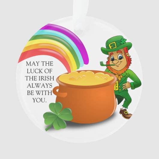 Geluk Van De Ieren St. Patrick's Day Ornament (voorkant)