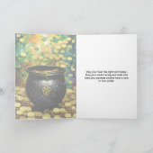 Geluk van de Ieren St. Patrick's Day Pot met Goud Kaart (Binnen)