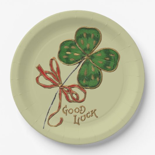 Geluk van de Ieren St. Patrick's Papieren Bord (Voorkant)
