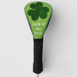 Geluk van de Ierse groene klaver  Golfheadcover