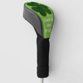 Geluk van de Ierse groene klaver Golfheadcover (Schuin)