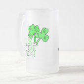 Geluk van de Ierse Kabouter Matglas Stein Bierpul (Voorkant links)