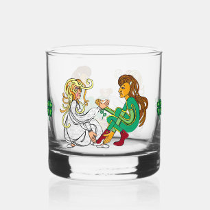 Geluk van de Ierse Keltische liefhebbers Whisky Glas